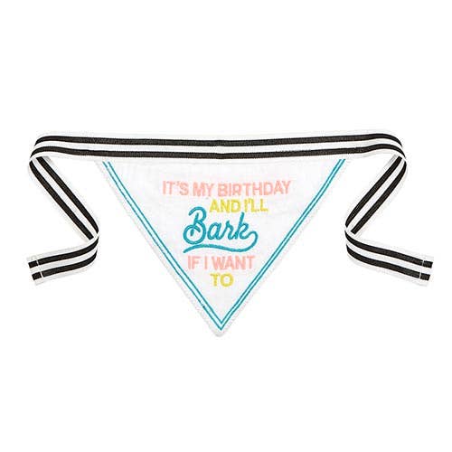 Santa Barbara Design Studio by Creative Brands - Pet Bandana - It's My Birthday And I'll Bark If I Want To